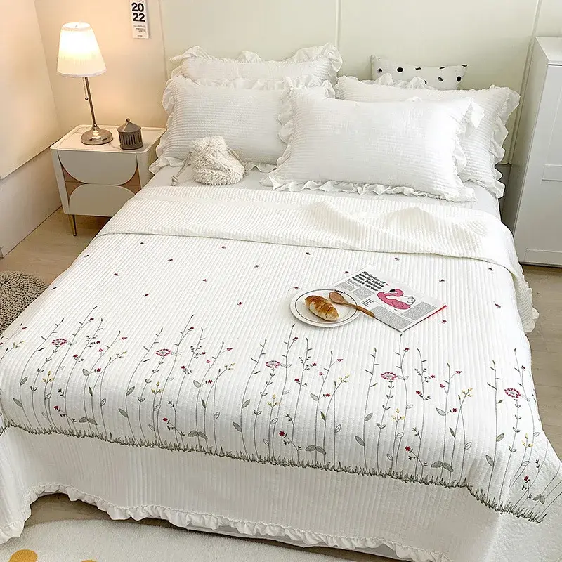 Summer Cotton Comforter Set, shown in a styled room