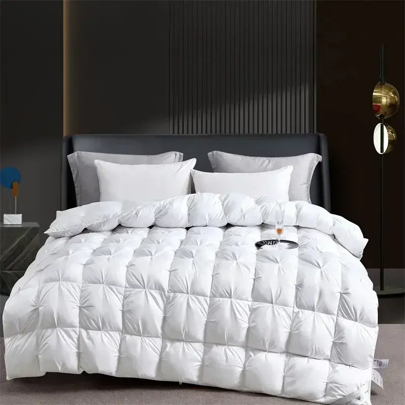 White Goose Down Winter Quilt, shown in a styled room